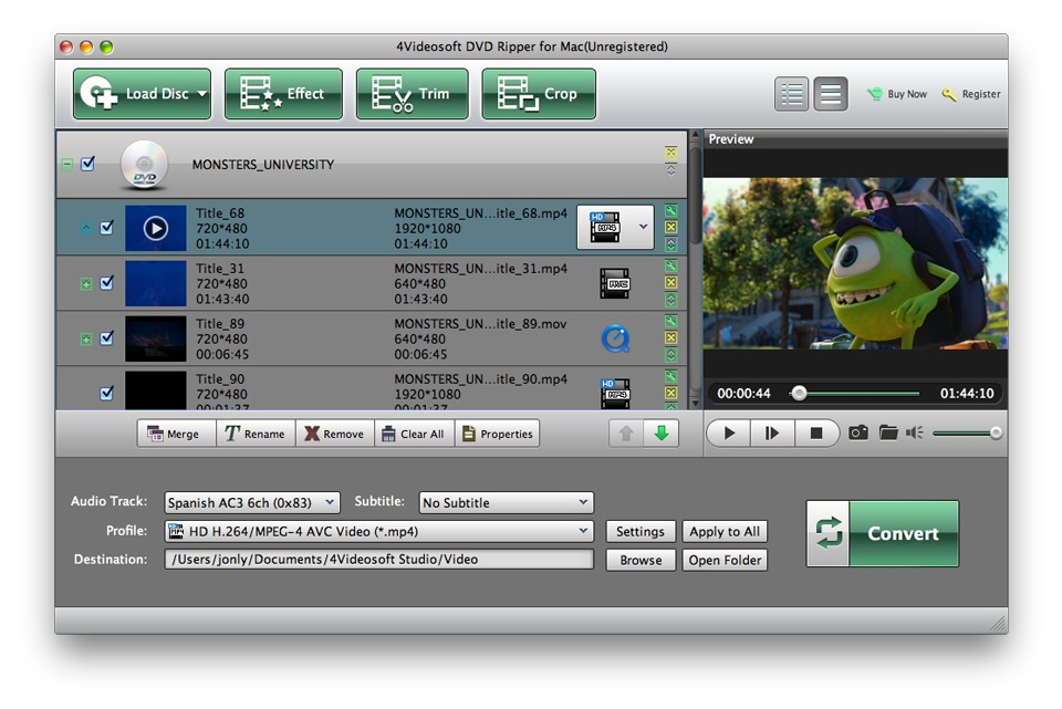 4Videosoft DVD Ripper for Mac 5.2.68