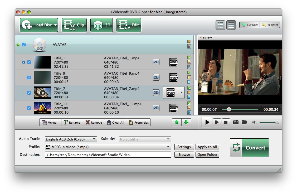 4Videosoft DVD Ripper for Mac 5.3.12