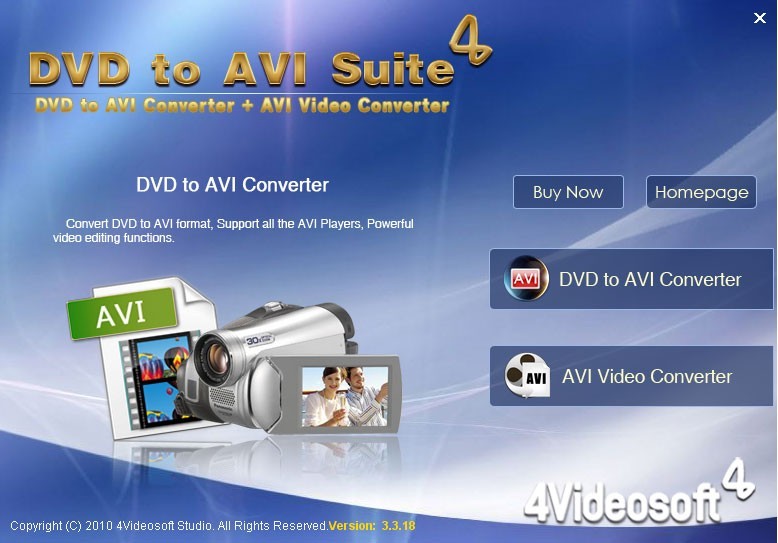 4Videosoft DVD to AVI Suite 3.3.12