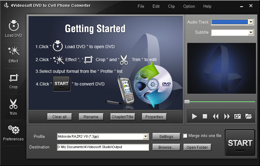 4Videosoft DVD to Cell Phone Converter 3.1.12