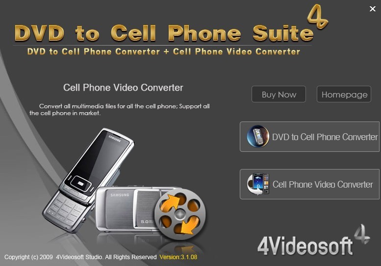 4Videosoft DVD to Cell Phone Suite 3.2.10