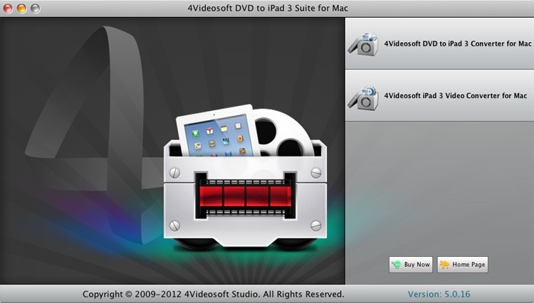 4Videosoft DVD to iPad 3 Suite for Mac 5.0.16