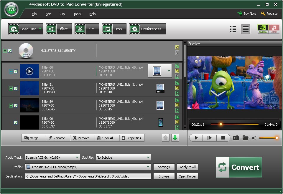 4Videosoft DVD to iPad Converter 5.2.58