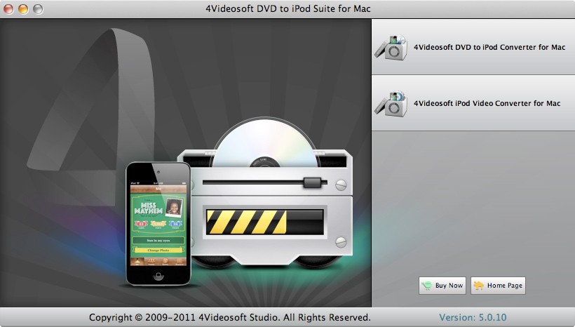 4Videosoft DVD to iPod Suite for Mac 5.1.20