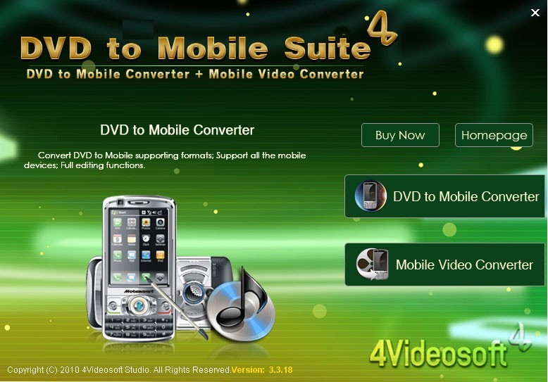 4Videosoft DVD to Mobile Suite 3.2.10