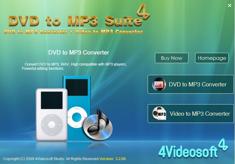 4Videosoft DVD to MP3 Suite 3.2.06