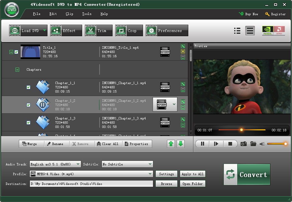 4Videosoft DVD to MP4 Converter 5.0.30