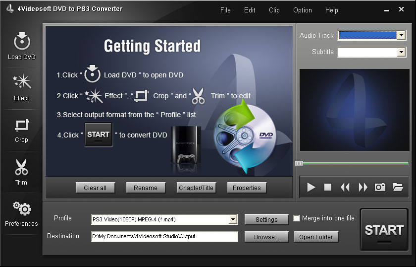 4Videosoft DVD to PS3 Converter 3.1.12