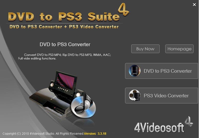 4Videosoft DVD to PS3 Suite 3.3.22