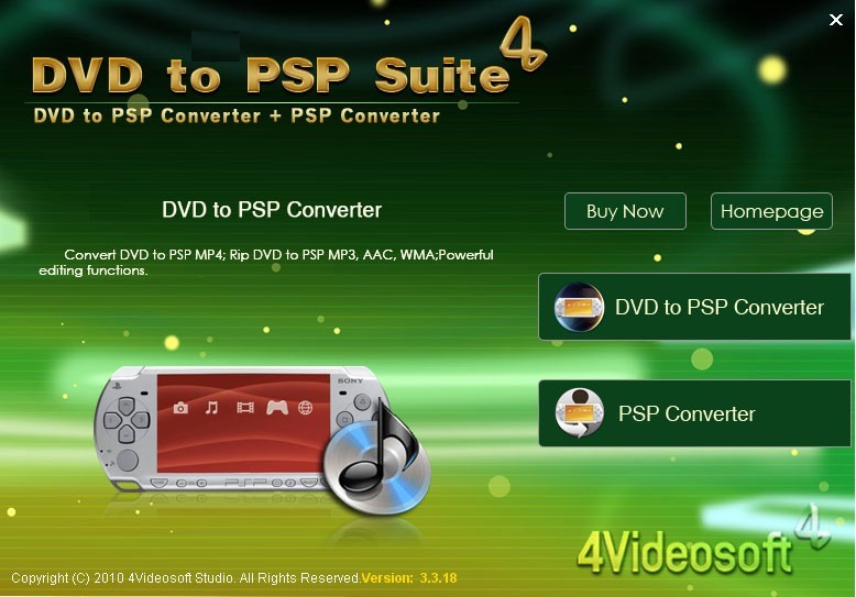4Videosoft DVD to PSP Suite 3.2.26