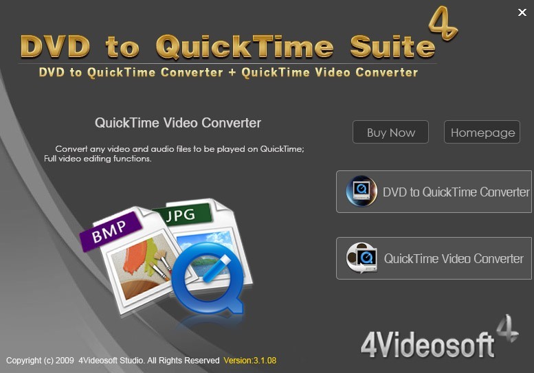 4Videosoft DVD to QuickTime Suite 3.3.26