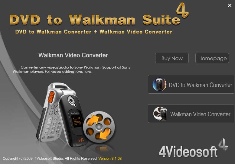 4Videosoft DVD to Walkman Suite 4.0.06