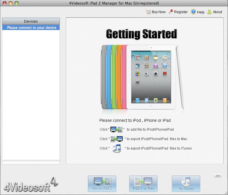 4Videosoft iPad 2 Manager for Mac 3.2.36