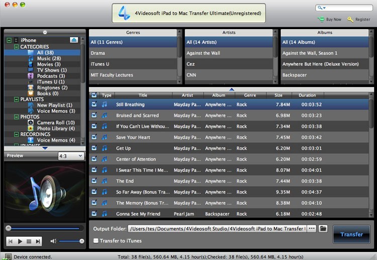 4Videosoft iPad to Mac Transfer Ultimate 6.1.06