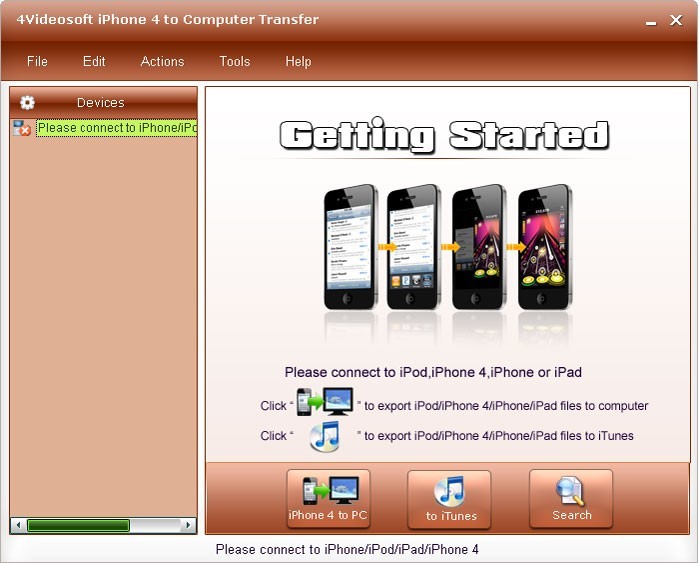 4Videosoft iPhone 4 to Computer Transfer 4.0.20