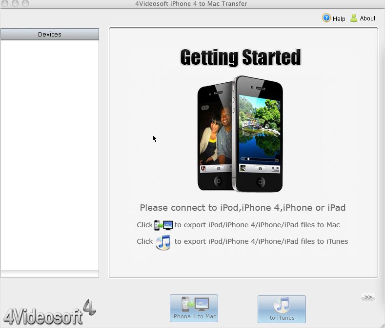 4Videosoft iPhone 4 to Mac Transfer 3.2.26