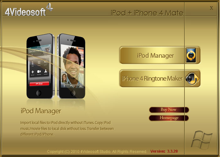 4Videosoft iPod + iPhone 4 Mate 3.3.36