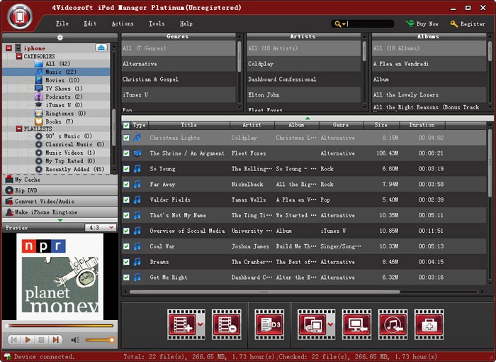 4Videosoft iPod Manager Platinum 7.0.18