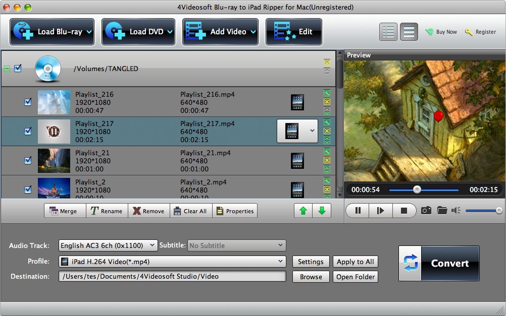 4Videosoft Mac Blu-ray to iPad Ripper 5.1.22