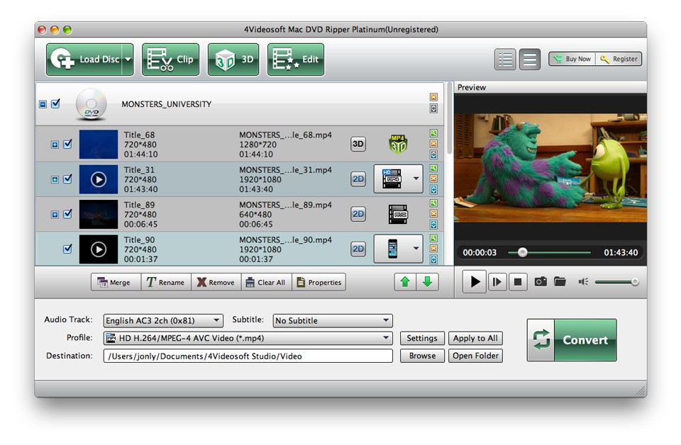4Videosoft Mac DVD Ripper Platinum 5.2.70