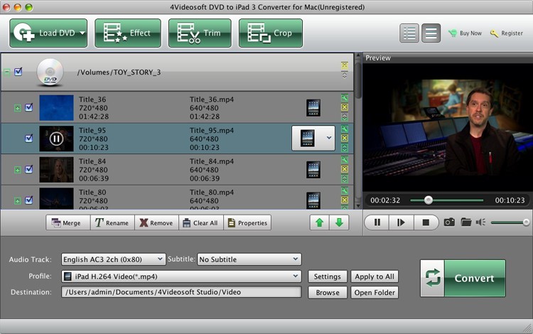 4Videosoft Mac DVD to iPad 3 Converter 5.0.16