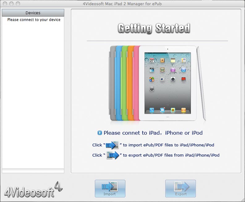 4Videosoft Mac iPad 2 Manager for ePub 3.1.16