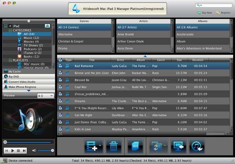 4Videosoft Mac iPad 3 Manager Platinum 6.0.8