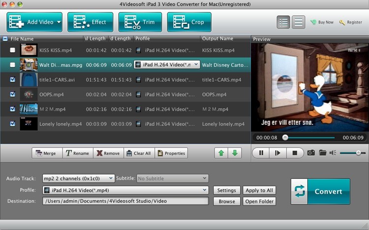 4Videosoft Mac iPad 3 Video Converter 5.0.28