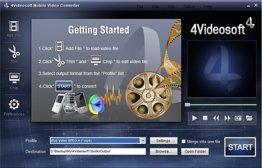 4Videosoft Mobile Video Converter 3.1.16
