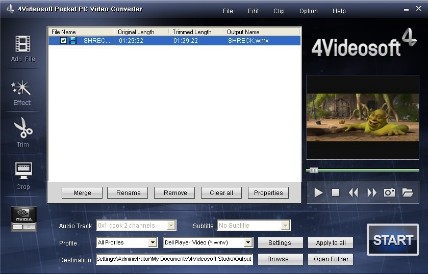 4Videosoft Pocket PC Video Converter 3.2.08