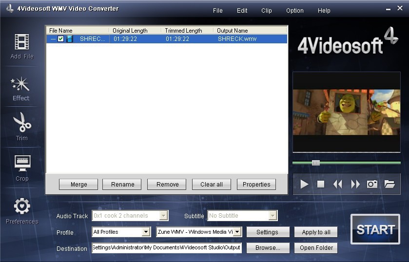 4Videosoft WMV Video Converter 3.3.10
