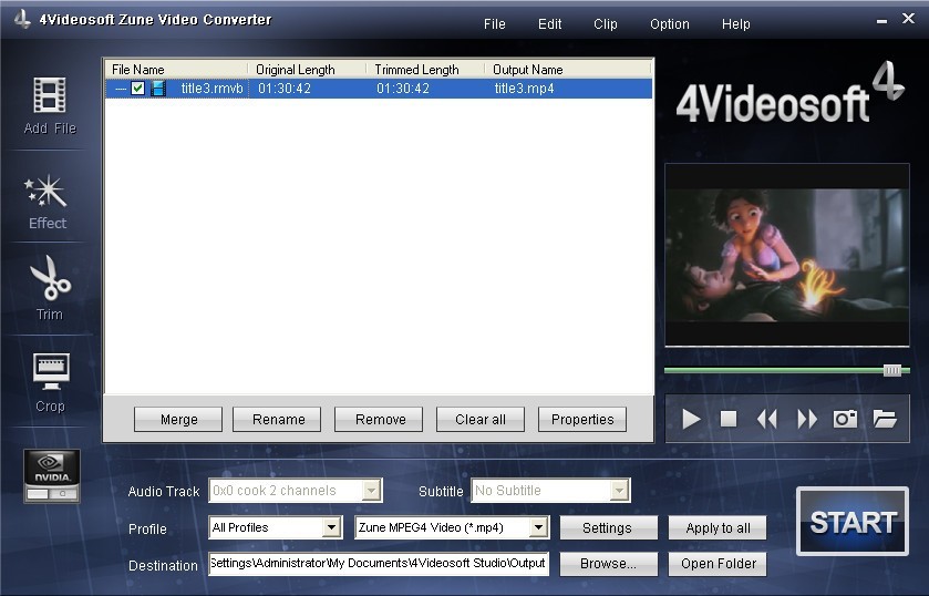 4Videosoft Zune Video Converter 3.2.10