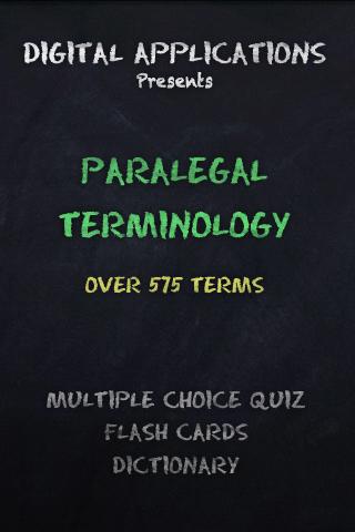 580 PARALEGAL Terms Quiz App 1.0