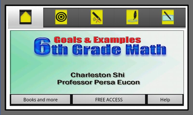 6th Grade Math, Goals&Examples 1.2