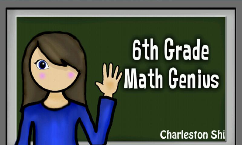 6th Grade Math Genius 1.1