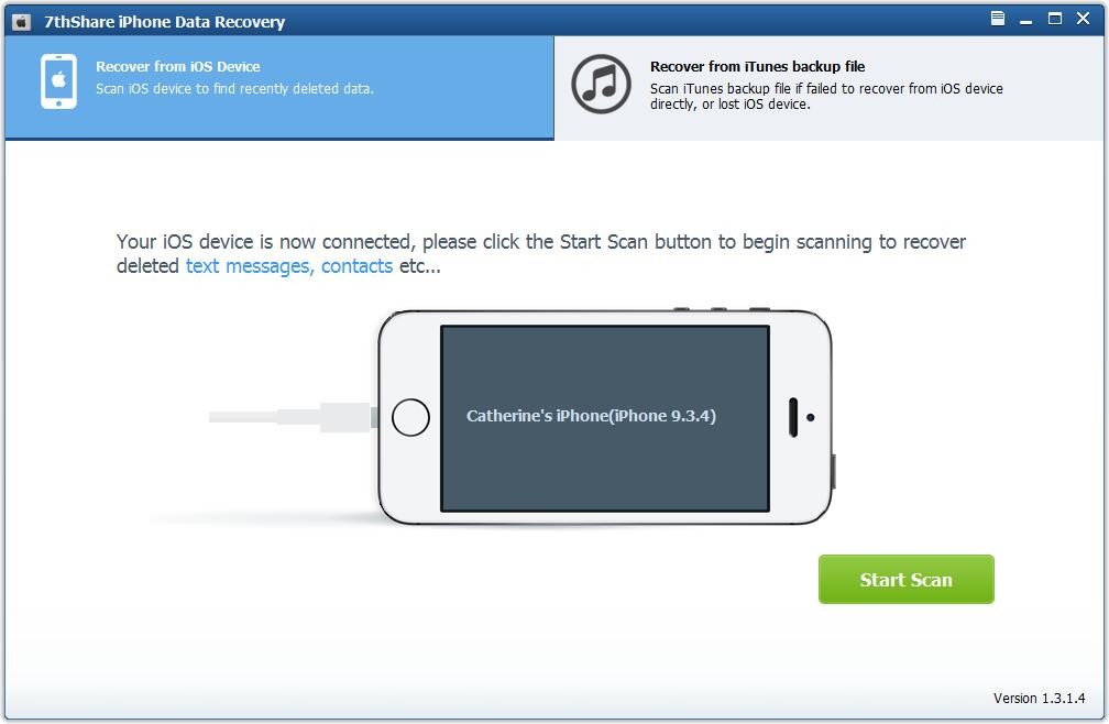 7thShare iPhone Data Recovery 2.6.8.8