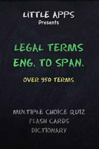950+ LEGAL TERMS - Eng/Spanish 1.0