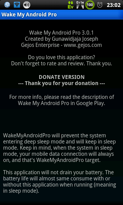[Donate] Wake My Android Pro 1.3.6