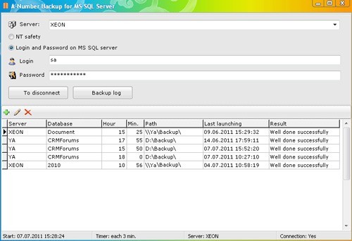 A-Number backup for MS SQL Server 1