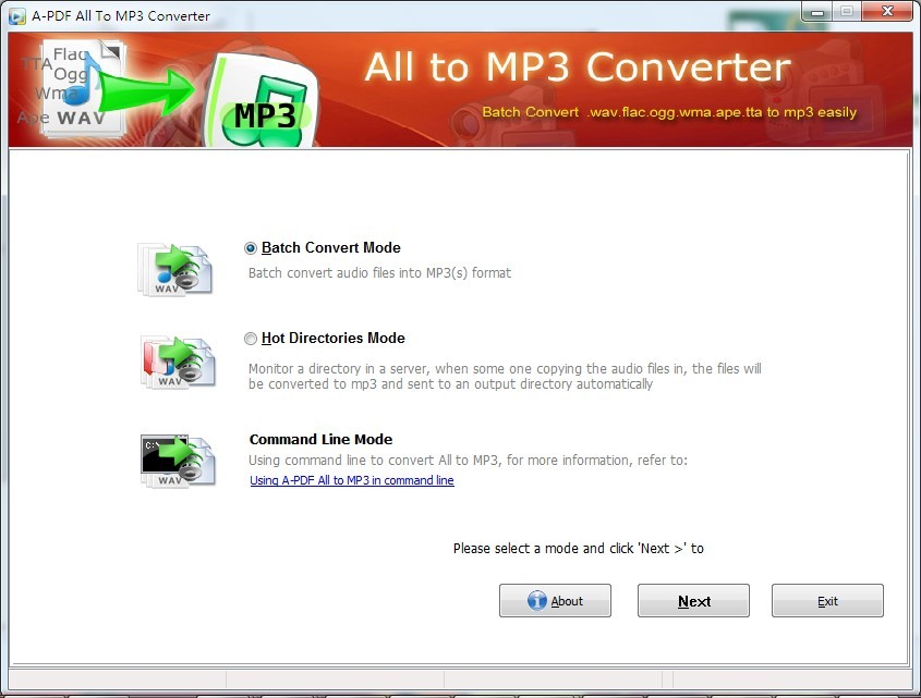 A-PDF All to MP3 Converter 2.3