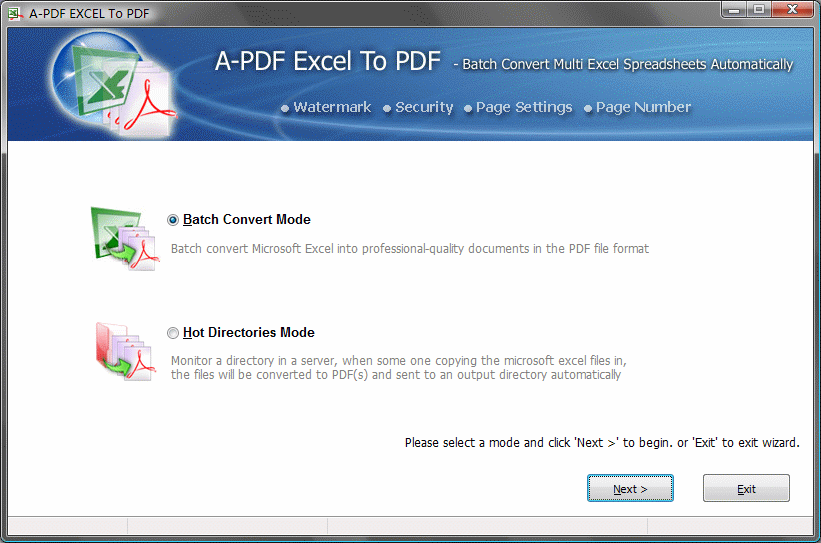 A-PDF Excel to PDF 5.7