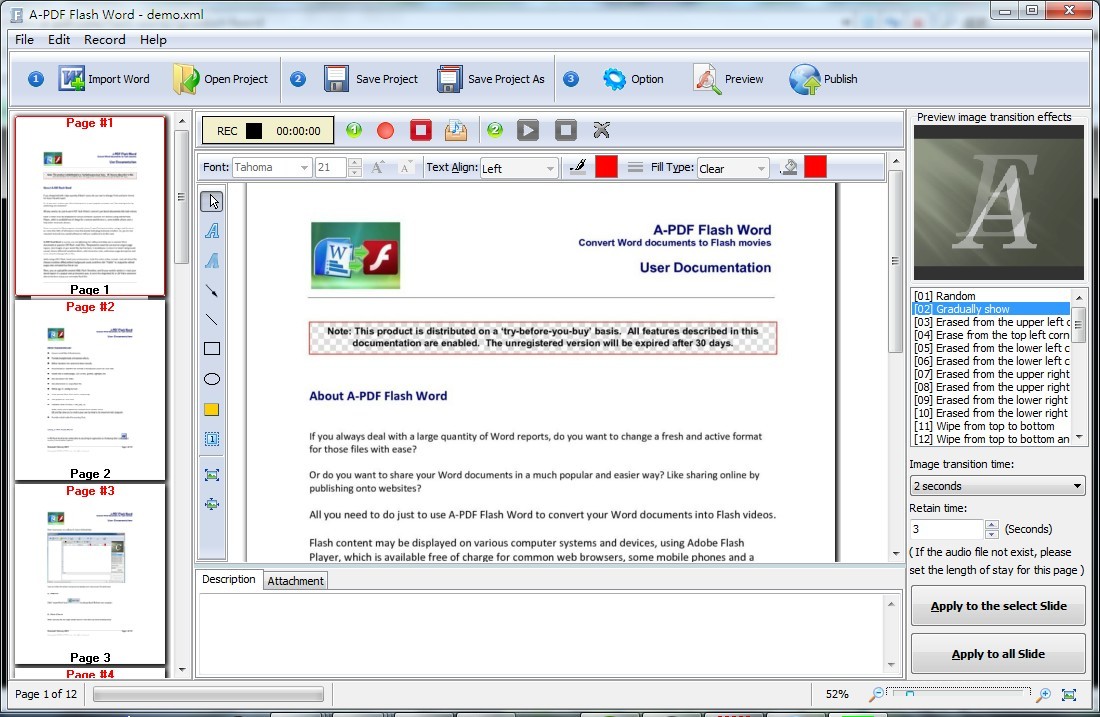 A-PDF Flash Word 1.8