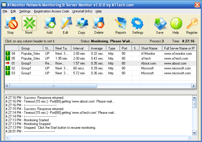 A1Monitor Network Monitor (TCP or Web) 6.2.3