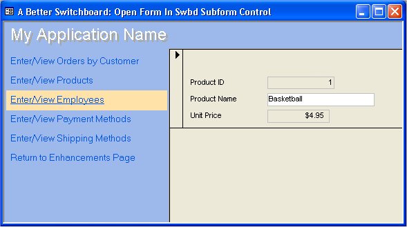 A Better Switchboard for MS Access 2.1