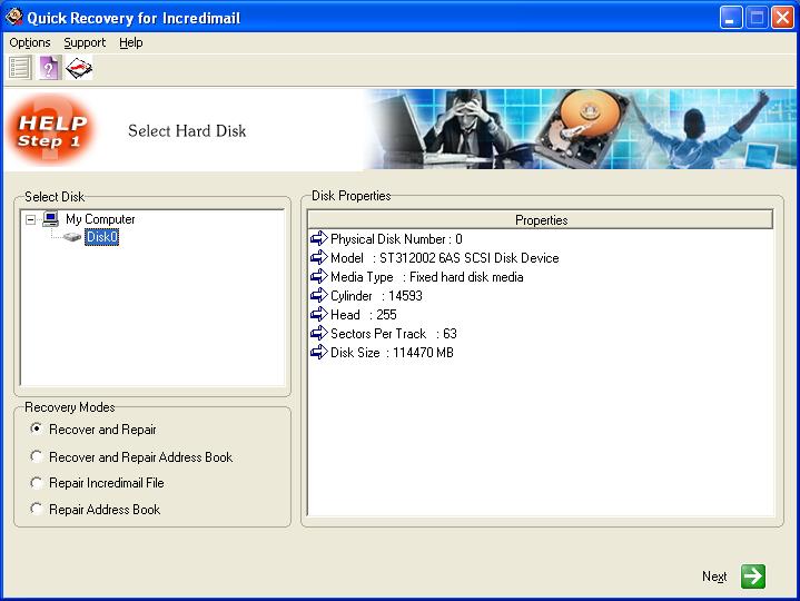 A Data Recovery Software- QR for Incredimail 12.01