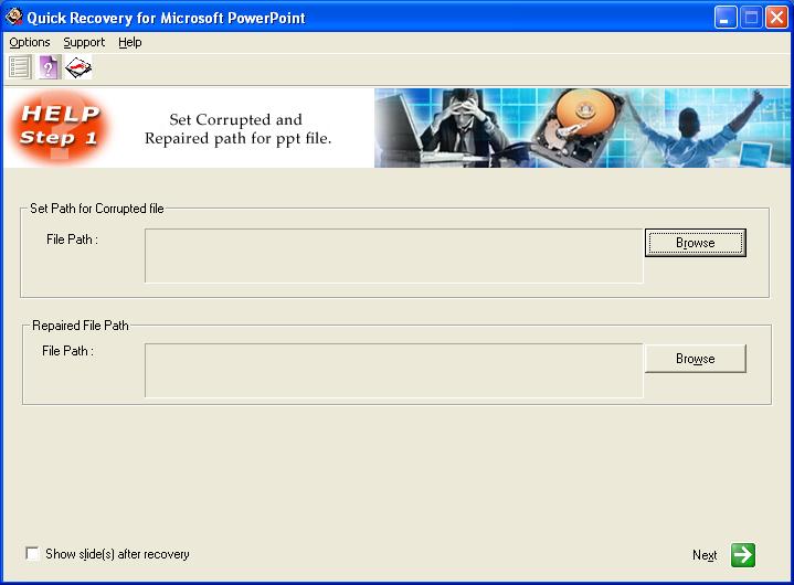 A Data Recovery Software- QR for MS PowerPoint 1.01