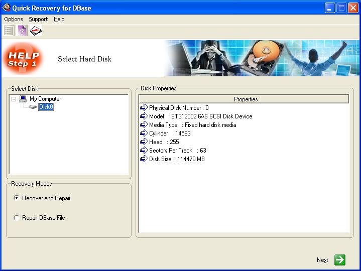 A Data Recovery Software-QR for Database 12.01
