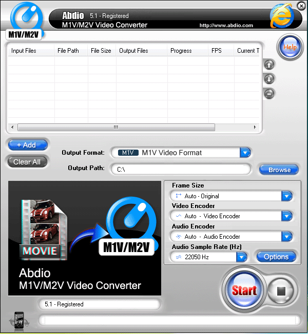 Abdio M1V M2V Video Converter 6.67