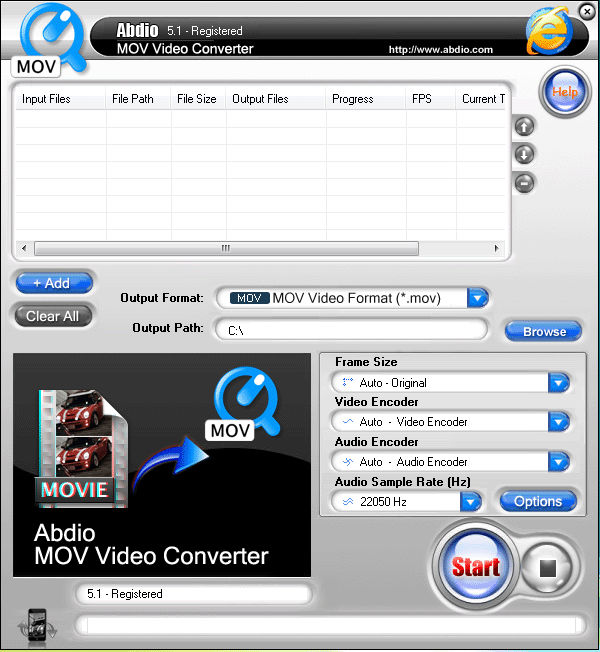 Abdio MOV Video Converter 6.67
