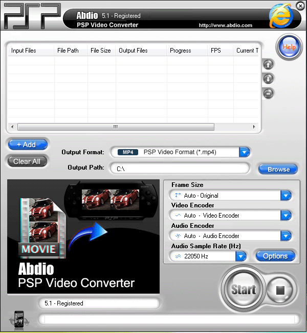 Abdio PSP Video Converter 6.67